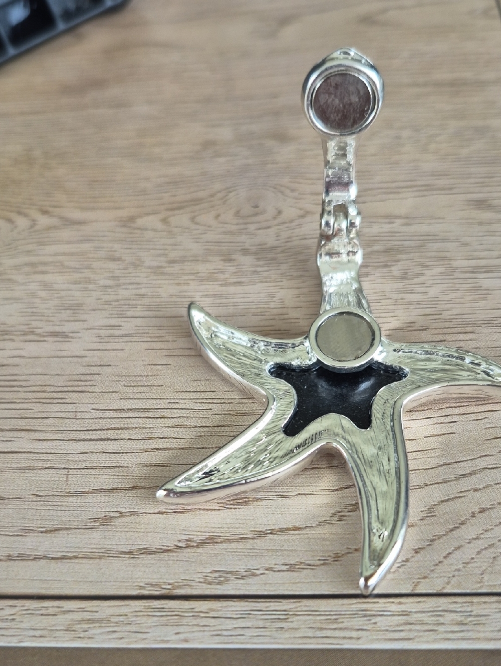 Silver Starfish Abalone Inlay  Accent - Blue-Green Pendant - Picture 5 of 5